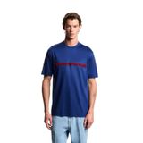 Erkek Regular Fit Yumuşak Dokulu Kabartmalı Pamuklu Yuvarlak Yakalı Kısa Kollu Lacivert T-Shirt EM004520 AF13747-UB093