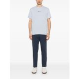 Erkek Regular Fit Yuvarlak Yaka İnce%100 Pamuklu Kısa Kollu Mavi T-Shirt 25411060-904