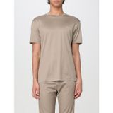 Erkek Regular Fit Yuvarlak Yaka Pamuklu Kısa Kollu Bej T-Shirt 8N1TD8 1JUVZ-U6167