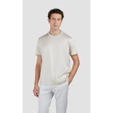 Erkek Regular Fit Yuvarlak Yaka%100 Pamuklu Kısa Kollu Bej T-Shirt 25411025-348