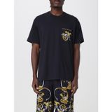 Erkek Regular Fit Yuvarlak Yakalı Cep Detaylı Arkası Grafik Baskılı Kısa Kollu Siyah-Altın T-Shirt 78GAH6RBJS462-G89