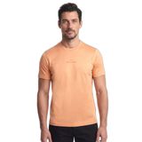 Erkek Regular Fit Yuvarlak Yakalı Pamuklu Logo İşlemeli Kısa Kollu Turuncu T-Shirt 26411049A-231