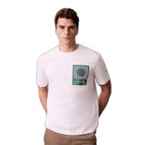 Erkek Regular Fit%100 Pamuklu Baskılı Kısa Kollu Beyaz T-Shirt LV04RE803G-YAA