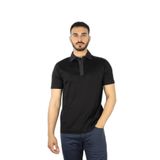 Erkek Regular Fit%100 Pamuklu Kısa Kollu Siyah Polo Yaka T-Shirt 25411287-011