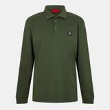 Erkek Regular Fit%100 Pamuklu Uzun Kollu Haki Polo Yaka T-Shirt 50542578-309