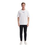 Erkek Relax Fit Bisiklet Yaka Pamuklu Tişört 4095