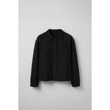 Erkek Relaxed Fit Kaşe Ceket Siyah - XL