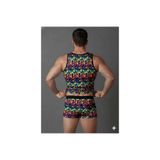 Erkek Renkli Tank Top Boxer Takımı berulcci-12734