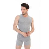 Erkek Ribana Kolsuz Spor Gri Atlet 920