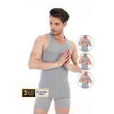 Erkek Ribana Spor Gri Atlet 915 3'lü Ekonomik Paket