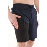 Erkek Running Hızlı Kuruma Micropoly Antrenman Halısaha Fitness Kısa Taytlı SPORCU-ŞORT1