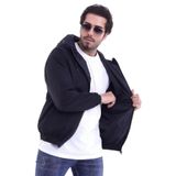 Erkek Rüzgar Geçirmez Baharlık İnce Kapüşonlu Yağmurluk Ceket - Su Geçirmez ve Hafif - Waterproof-MM-07-SİYAH-M