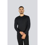 Erkek Saf Pamuk İçerikli Logo Kabartmalı Yuvarlak Yaka Uzun Kollu Normal Kalıp Lacivert Sweatshirt 8N1TD7 1JGYZ-0975