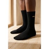 Erkek Sarı Araba Nakışlı Soket Çorap Siyah - Standart - 05S-Sarı