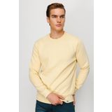Erkek Sarı Standart Bisiklet Yaka Sweatshirt