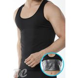 Erkek Sauna Korse atlet sporcu termal atlet incelme ve terleme etkili zıyıflama korsesi yağ yakmaya yardımcı (siyah, Small)