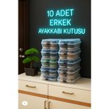Erkek Şeffaf Ayakkabı Kutusu, Ayakkabı Saklama Kutusu, Ayakkabı Düzenleyici