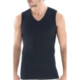 Erkek Sıfır Kol V Yaka Siyah Korseli Atlet 9208 Blackspade - M