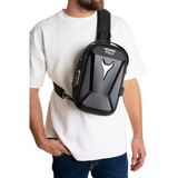 Erkek Şifreli Kilitli Su Geçirmez Tek Sırt Askılı Sling Bag Usb Ve Kulaklık Çıkışlı Çapraz Omuz Ve Sırt Çantası
