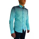 Erkek Silim Fit Puantiyeli Gömlek Bgl-St00992