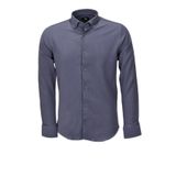 Erkek Silim Fit Spor Gofre Uzun Kol Gömlek BGL-ST03898 ANTRASİT S
