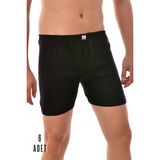 Erkek Siyah 6 Adet Paçalı Boxer 0111