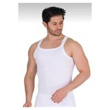 Erkek Siyah 6"lı Ince Askılı Fitilli Kaşkorse Atlet 1044
