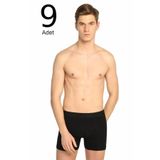 Erkek Siyah 9'lu Paket Likralı Boxer ELF568T0114CCM9