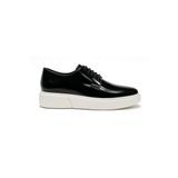 Erkek Siyah Açma Deri Sneaker Ayakkabı