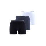 Erkek Siyah Beyaz Antrasit 3'lü Boxer - BLK9673