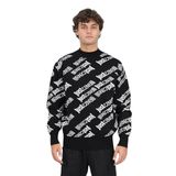 Erkek Siyah Bisiklet Yaka Slim Fit Kazak 75OAFM05