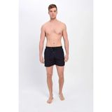 Erkek Siyah Deniz Şortu Fermuarlı Cepli 12018 - 3XL