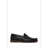 Erkek Siyah Deri Casual Loafer 26SFD6033FT