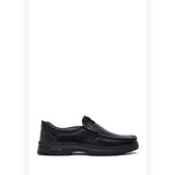 Erkek Siyah Deri Casual Loafer WM680018DV