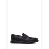 Erkek Siyah Deri Casual Loafer WM800002DV