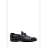 Erkek Siyah Deri Klasik Loafer 26SFD695318