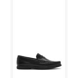 Erkek Siyah Deri Loafer 26SFD6324FT