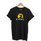 Erkek Siyah Göktürkçe Türk Yazılı Tişört Okçu Kemankeş Baskılı Pamuklu Standart Fit T-Shirt - Beyaz - XL