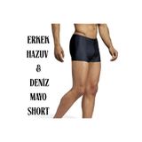 ERKEK SİYAH HAVUZ-DENİZ- KISA TAYT MAYO-KISA SPOR TAYT-KISA MAYO SİYAH MAYOSİYAH