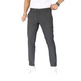 Erkek Siyah Italyan Kesim Likralı Kumaş Pantolon Dar Kesim Boru Paça Spor Tarzı Klasik Pantalon (Antrasit, 33)