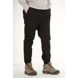 Erkek Siyah Jogger Pantolon Rahat Kesim Pamuklu Lastikli Paça İpli