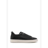Erkek Siyah Kalın Tabanlı Deri Sneaker 26SFD631618