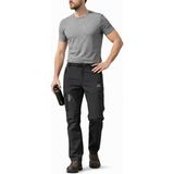Erkek Siyah Kışlık Içi Polar Su Itici Rüzgar Geçirmez Outdoor Softshell Pantolon - XL