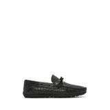 Erkek Siyah Kroko Deri Loafer 26SFD7544E3