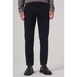 Erkek Siyah Pamuk Trend Slim Fit Chino Pantolon