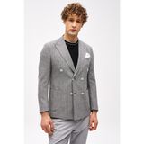 Erkek Siyah Slim Fit Ceket – Geniş Kırlangıç Yaka