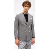Erkek Siyah Slim Fit / Dar Kalıp Geniş Kırlangıç Ceket