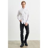 ERKEK SIYAH Slim Fit Dar Kesim Magic Denim Esnek Jean Kot Pantolon