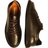 Erkek Siyah Sneakers Hakiki Deri Ayakkabı Rahat Tabanlı Günlük Ofis Ortopedik Kaymaz Okul Casual Şık - Kahverengi