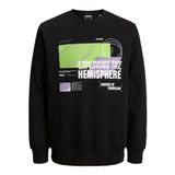 Erkek Siyah Sweatshirt JACK&JONES CORE